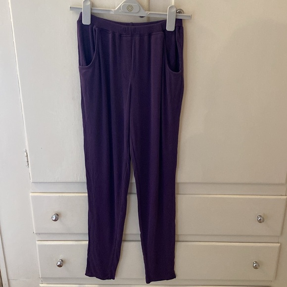 Purple Pajamas Loungewear Set Super Soft Pockets Size XS - Picture 2 of 10